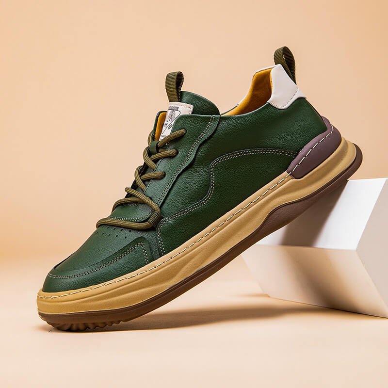 Herren Lässige Leder-Sneaker