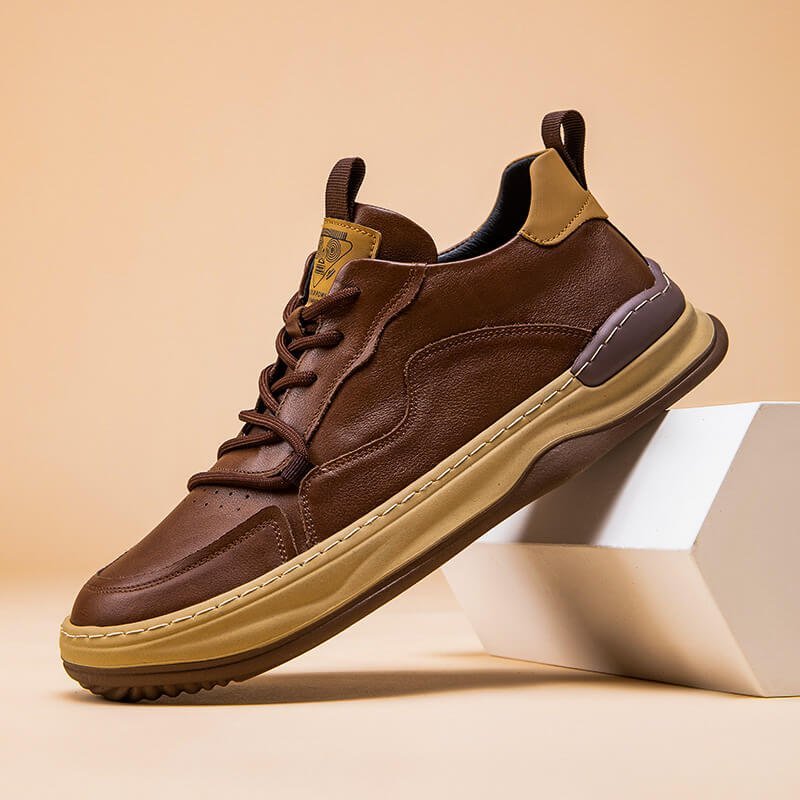 Herren Lässige Leder-Sneaker