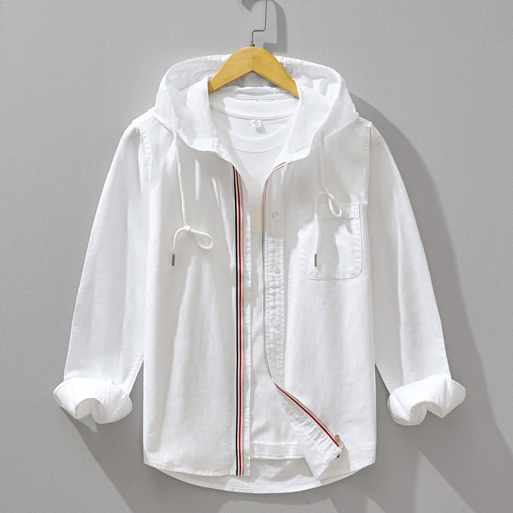 Herren Baumwoll-Overshirt mit Kapuze