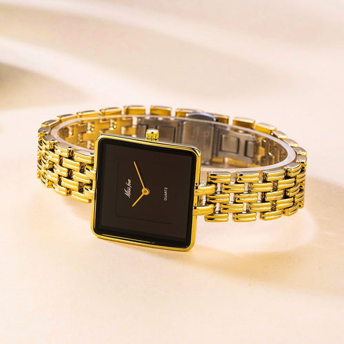 Damen Elegante Quarzuhr mit Gliederarmband