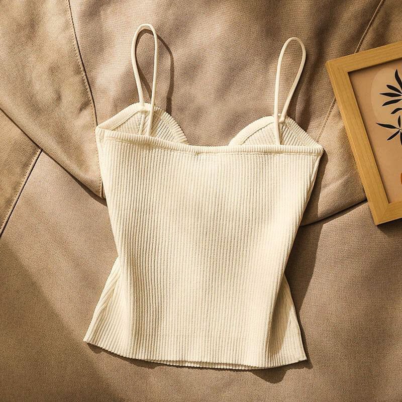 Damen Strick-Top mit Herzausschnitt
