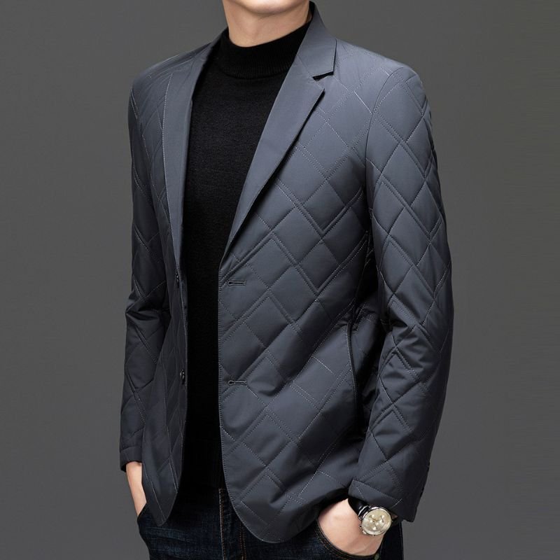Herren Elegante Steppjacke mit Reverskragen