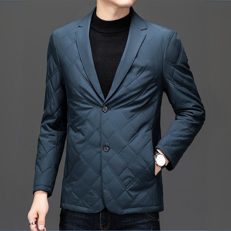 Herren Elegante Steppjacke mit Reverskragen