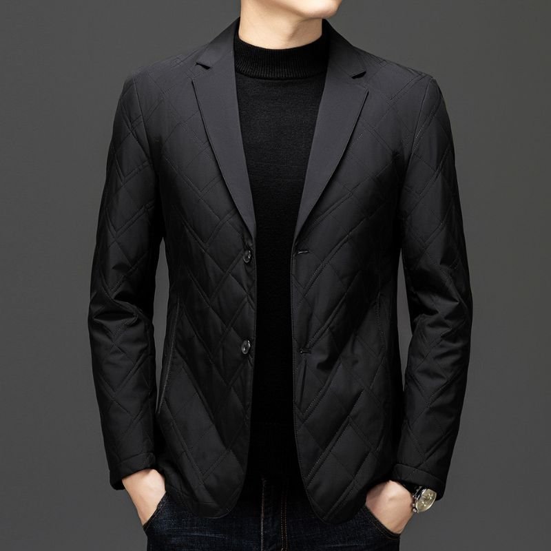 Herren Elegante Steppjacke mit Reverskragen