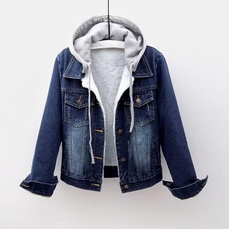 Damen Jeansjacke mit Kapuze