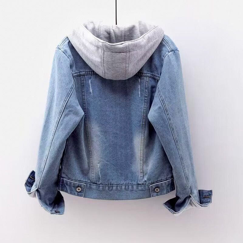 Damen Jeansjacke mit Kapuze