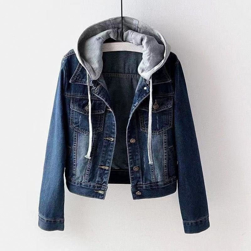 Damen Jeansjacke mit Kapuze