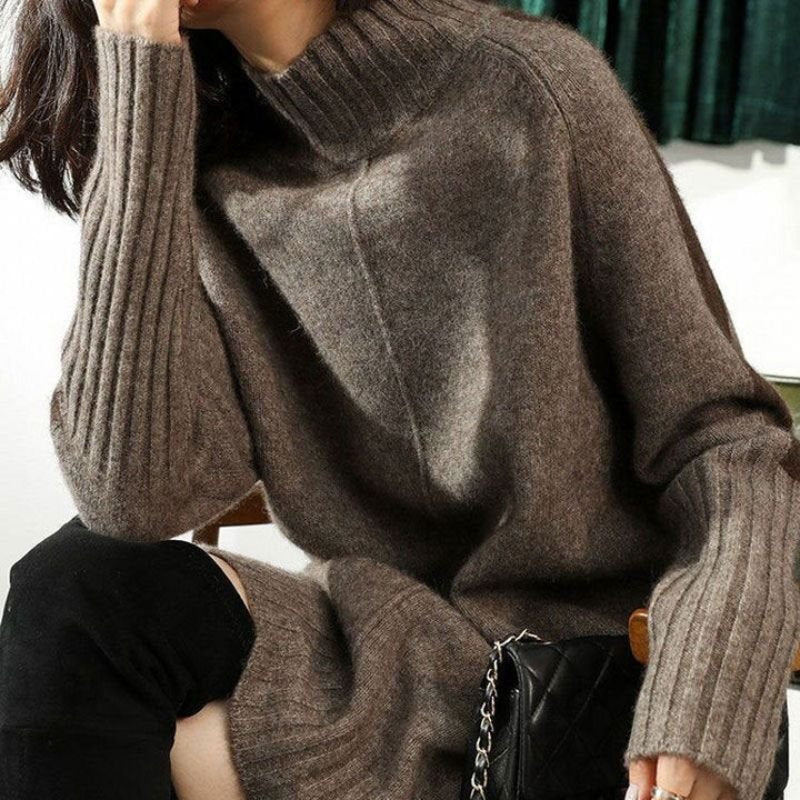 Damen Strickkleid aus Kaschmir-Mix