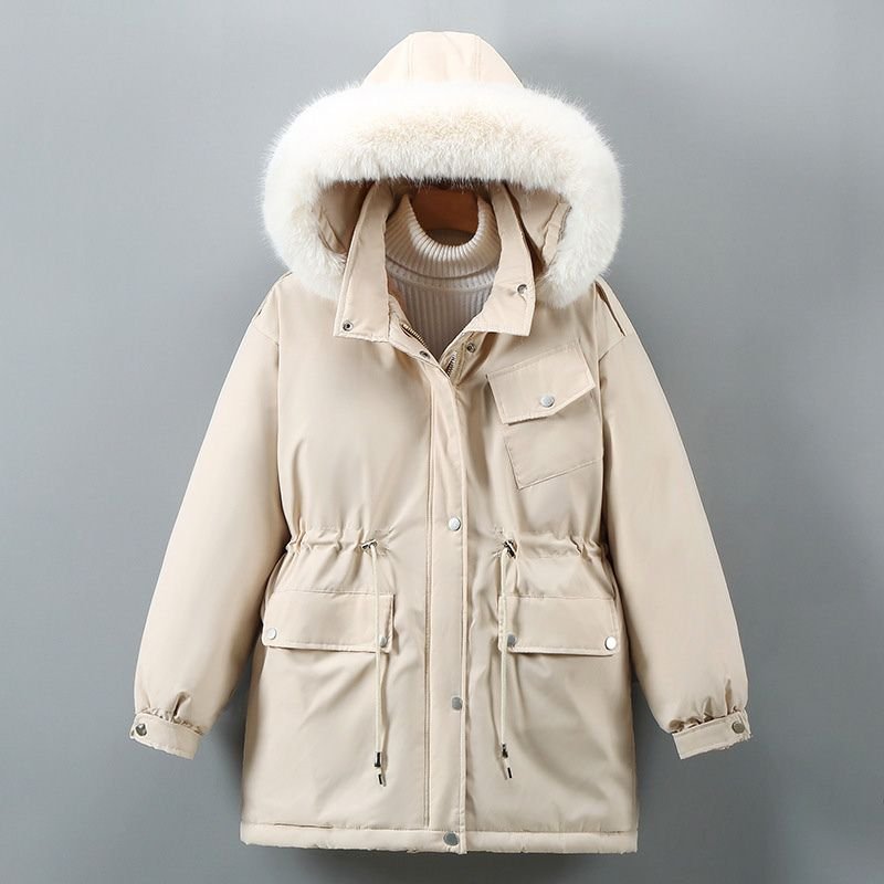 Damen Parka mit Kunstfell-Kapuze