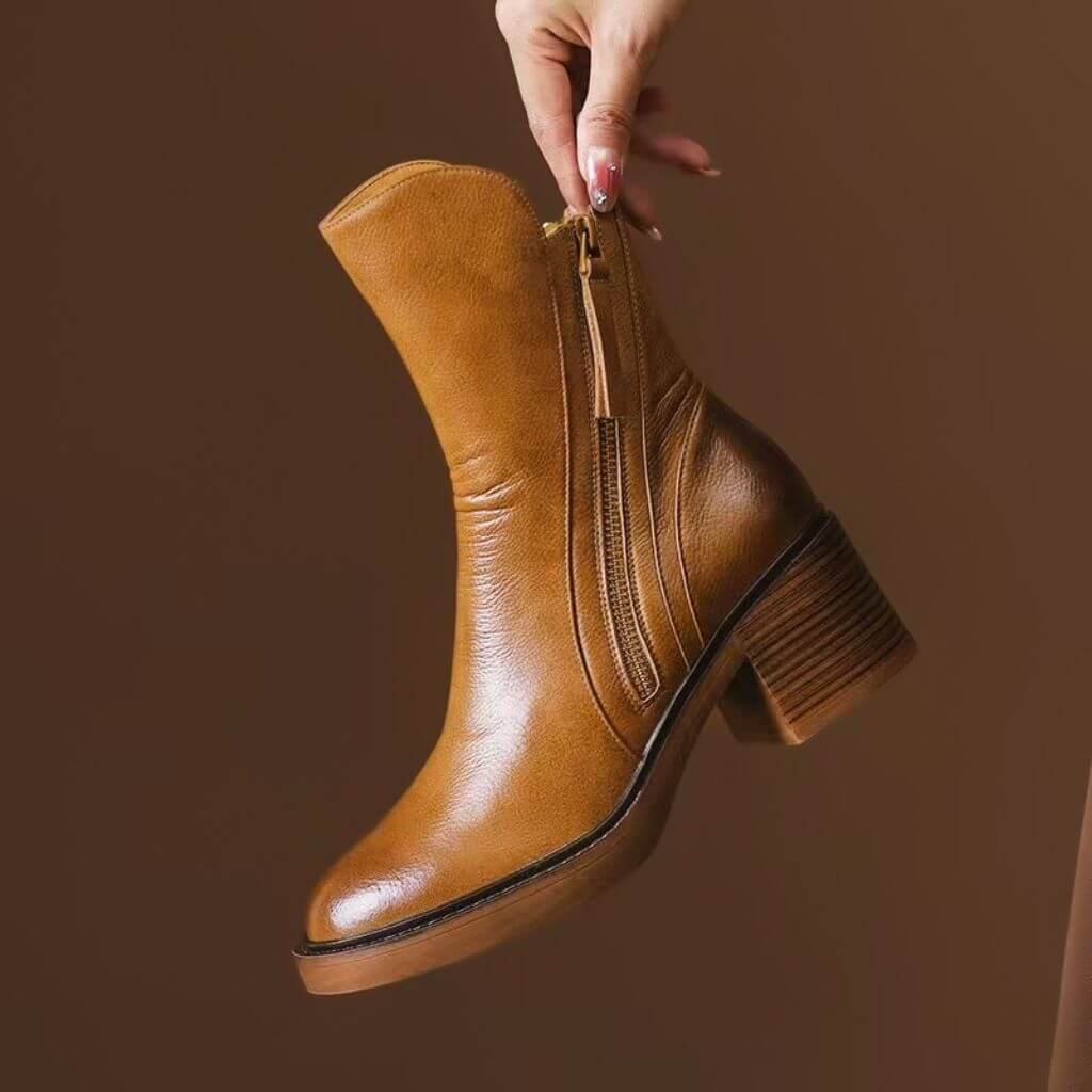 Damen Klassische Stiefeletten aus Leder