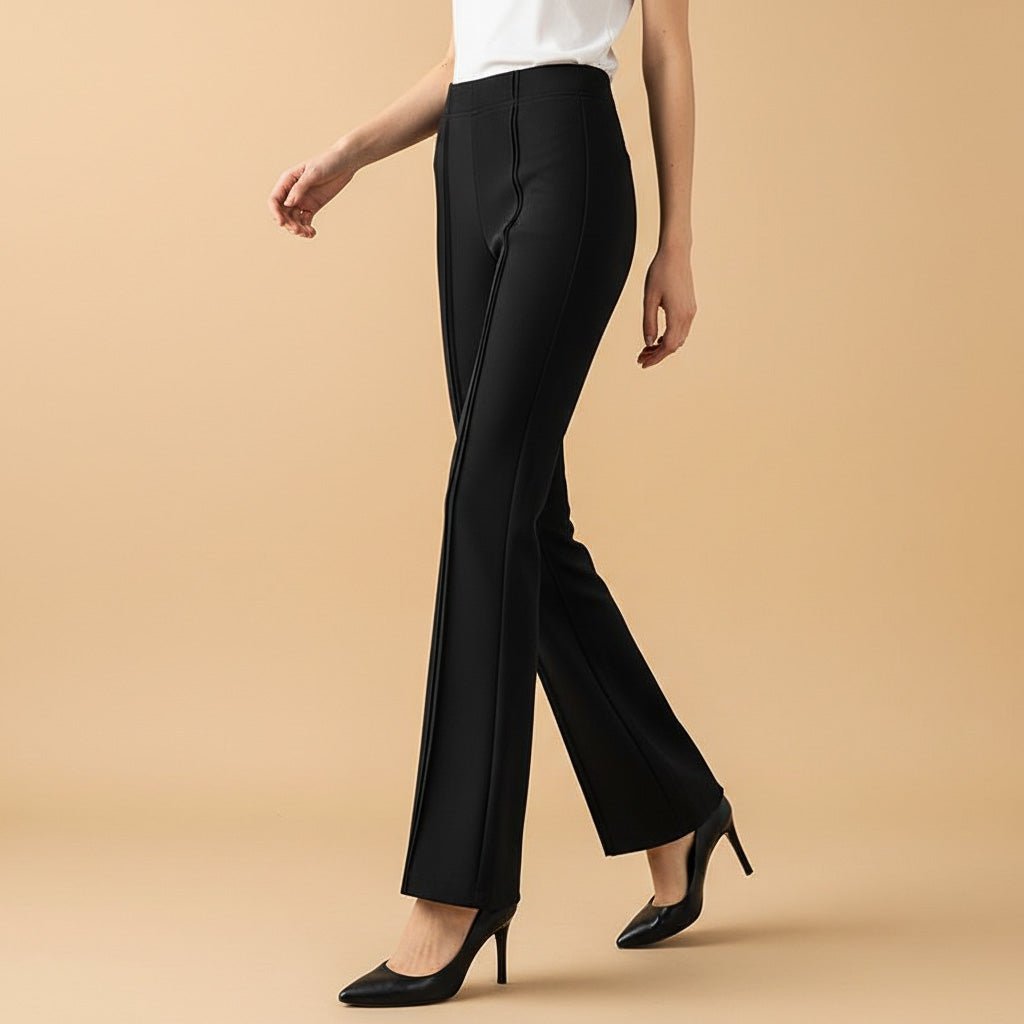 Damen Elegante High-Waist-Schlaghose