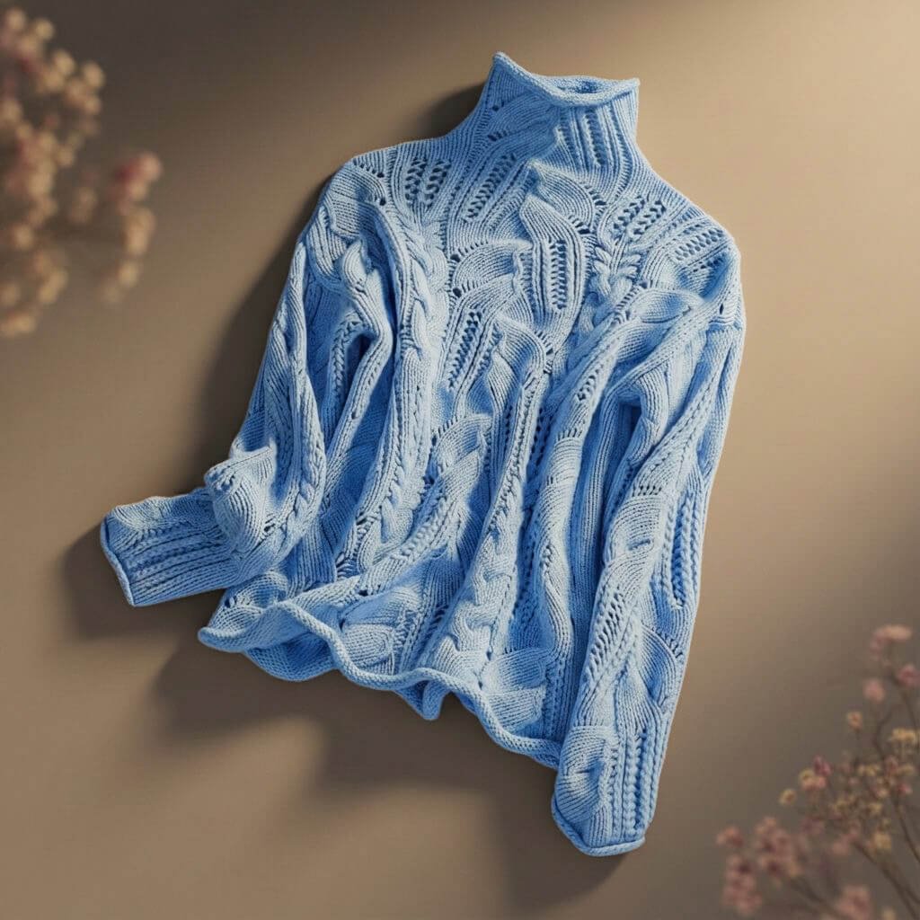 Damen Gemütlicher Rollkragenpullover aus Merinowolle
