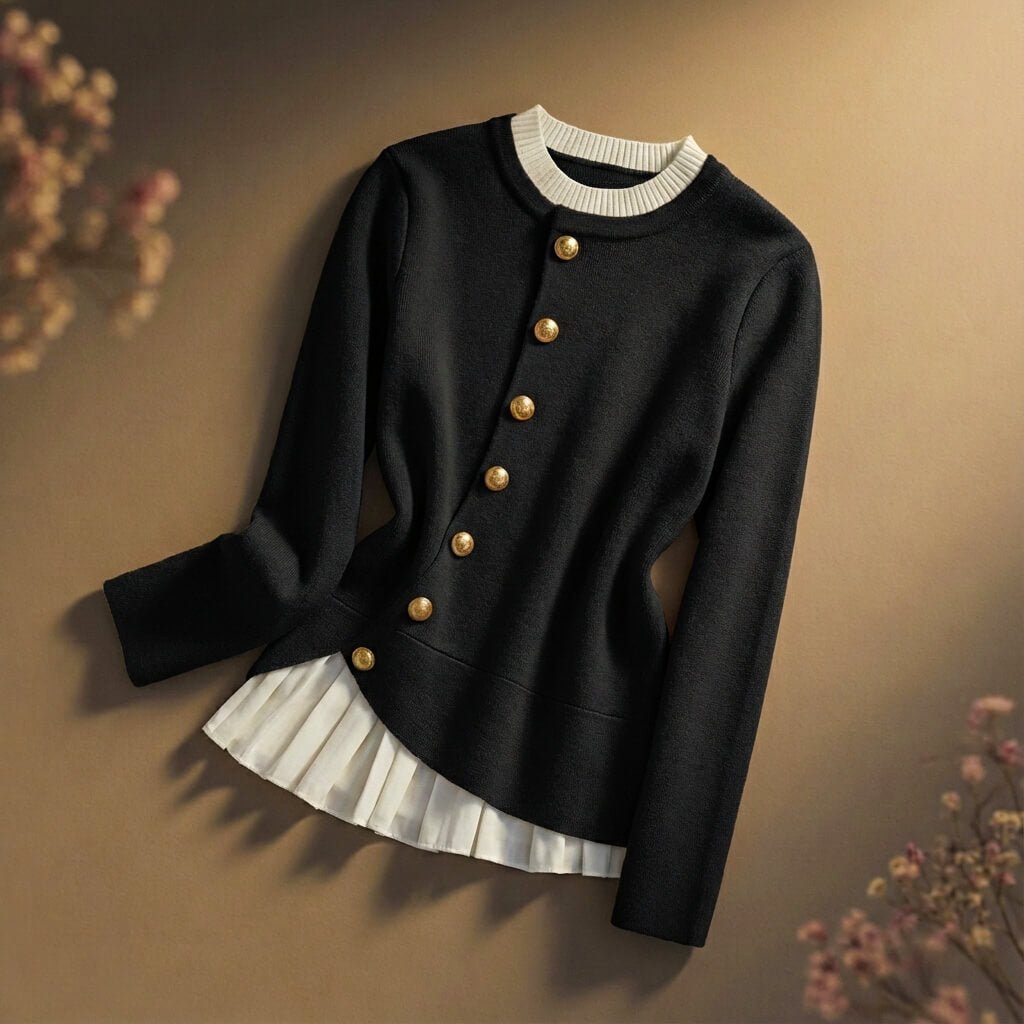 Damen Eleganter Strickpullover aus Merinowolle