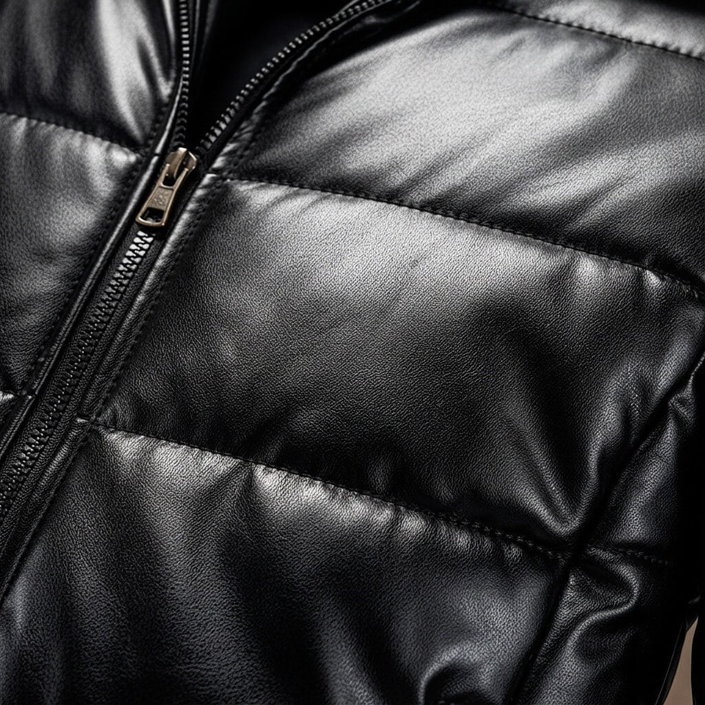 Herren Lässige Steppjacke mit Kunstfellkragen