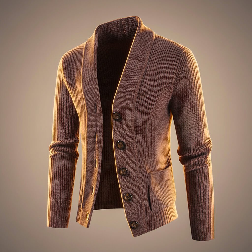 Herren Strickjacke aus Wolle