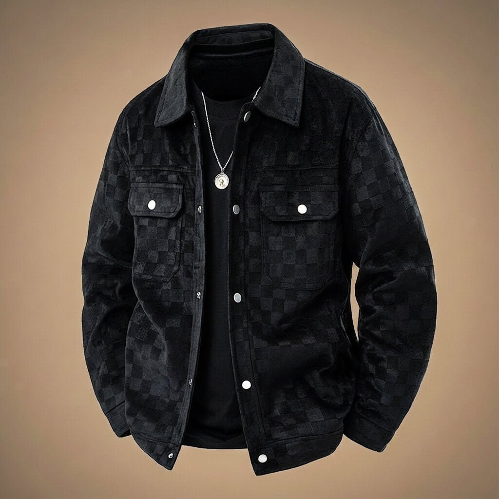 Herren Lässige Hemdjacke mit Karomuster