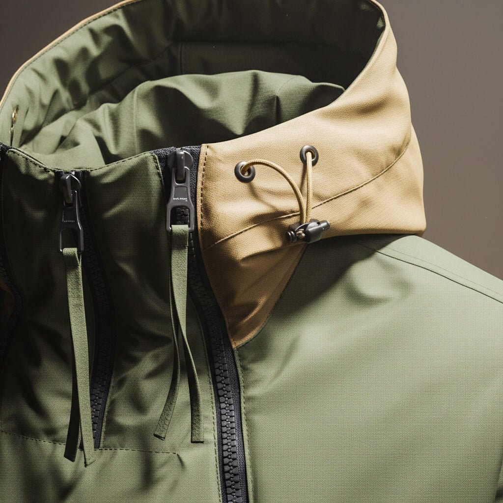Herren Lässige Windjacke mit Kapuze