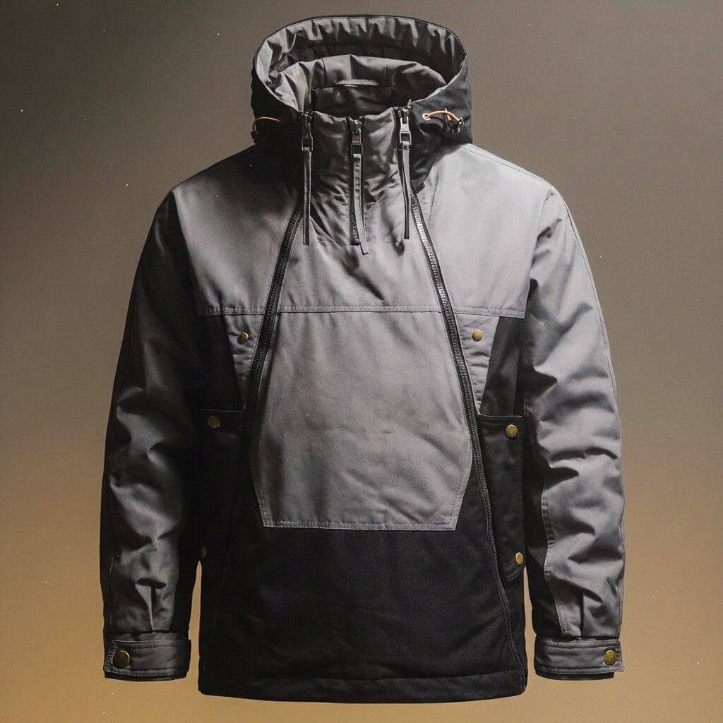 Herren Lässige Windjacke mit Kapuze