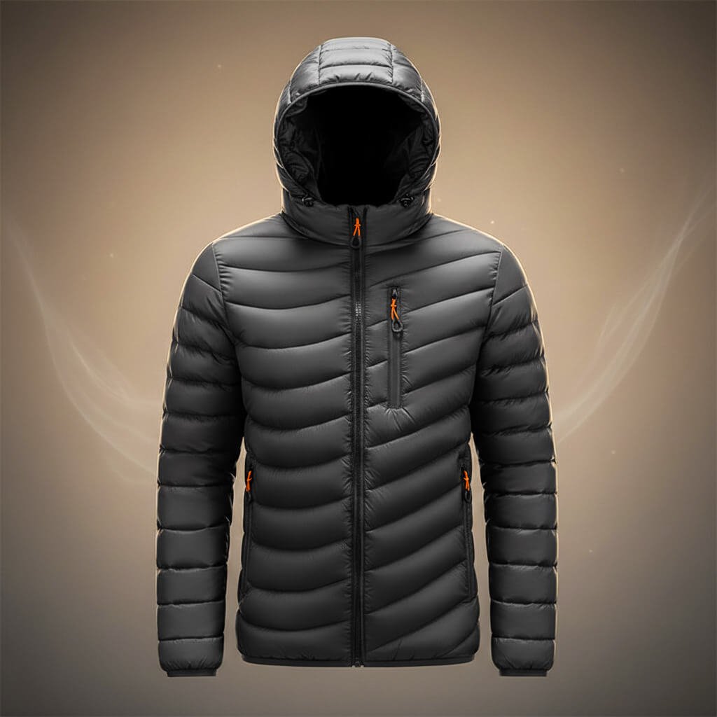 Herren Steppjacke mit abnehmbarer Kapuze