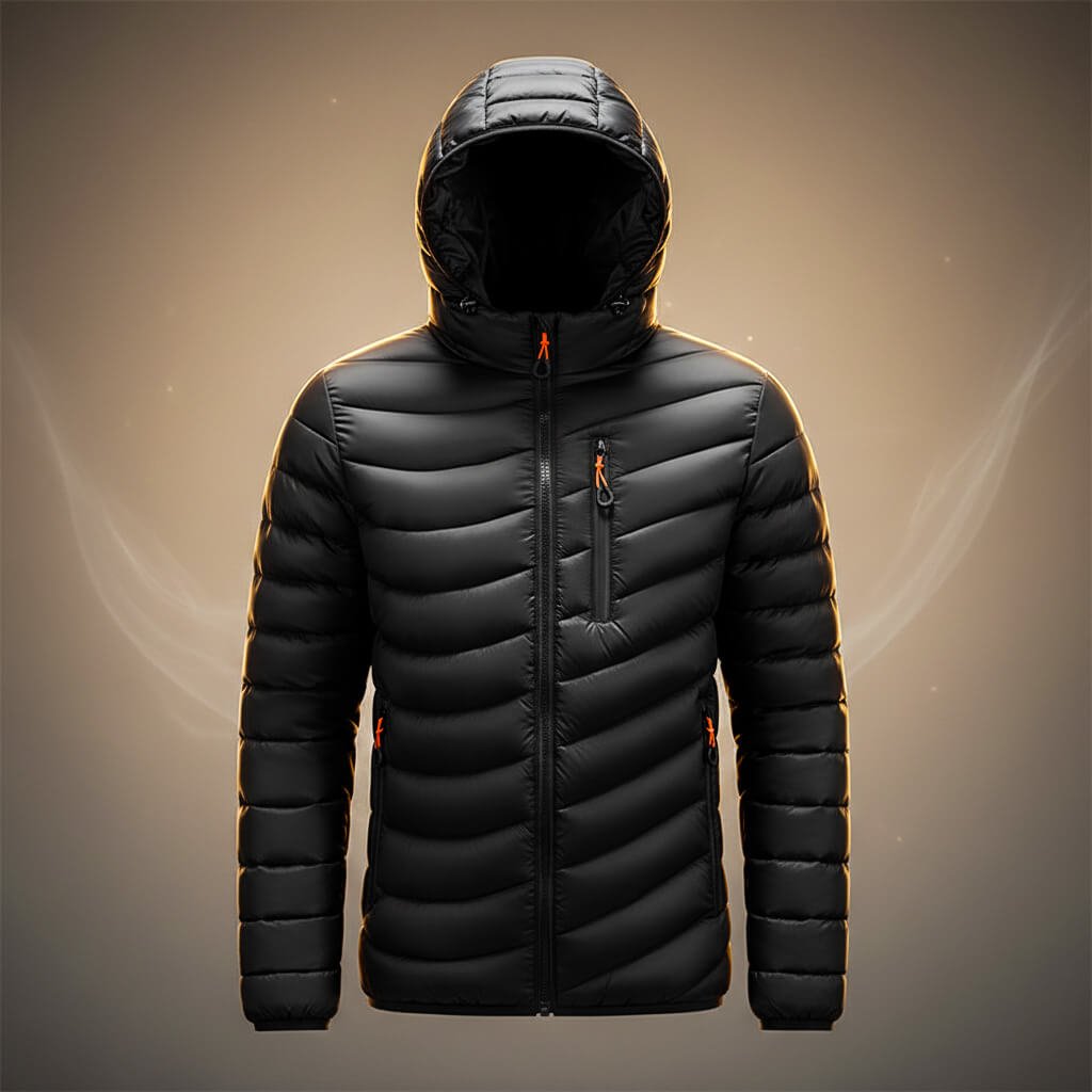 Herren Steppjacke mit abnehmbarer Kapuze