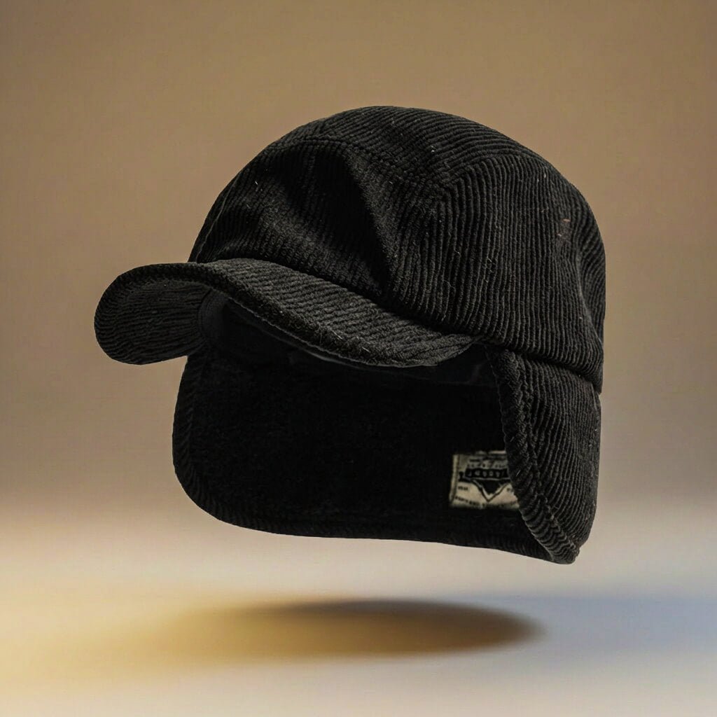 Unisex Cordmütze mit Ohrenklappen