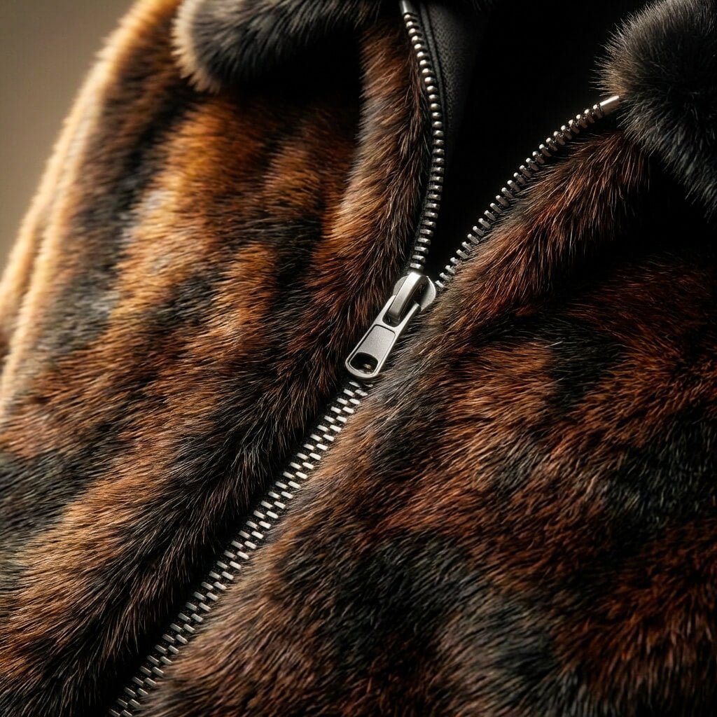 Herren Kunstfell-Bomberjacke