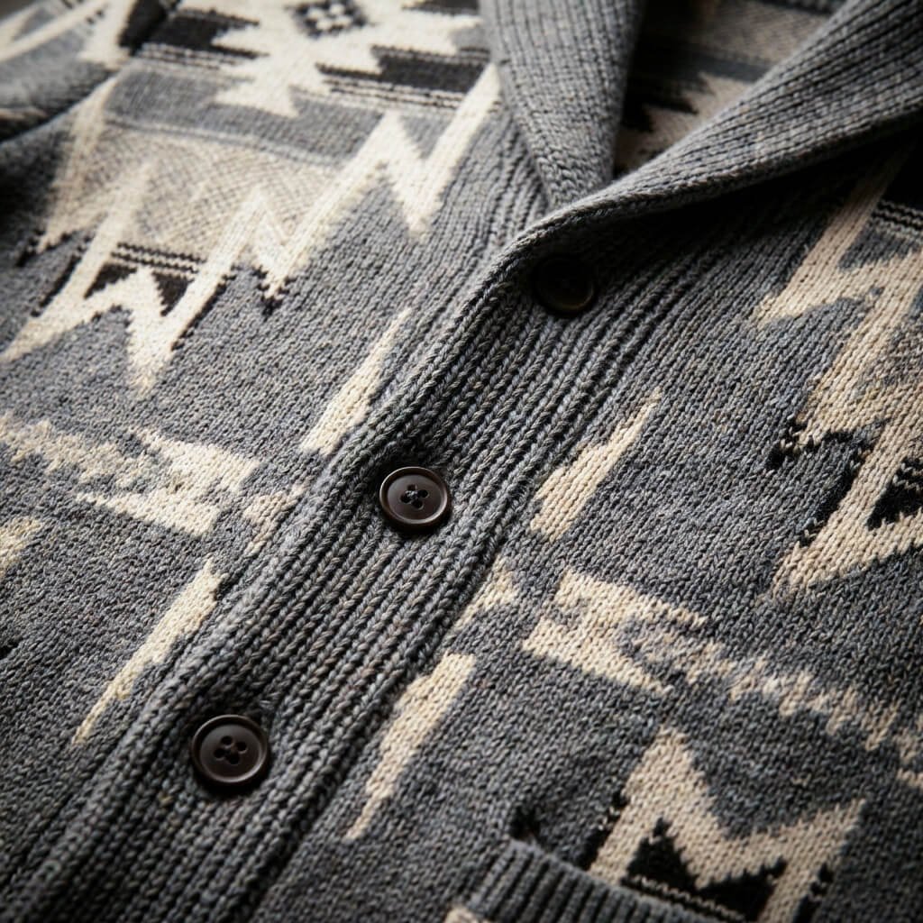 Herren Cardigan aus Wollmischung mit Schalkragen