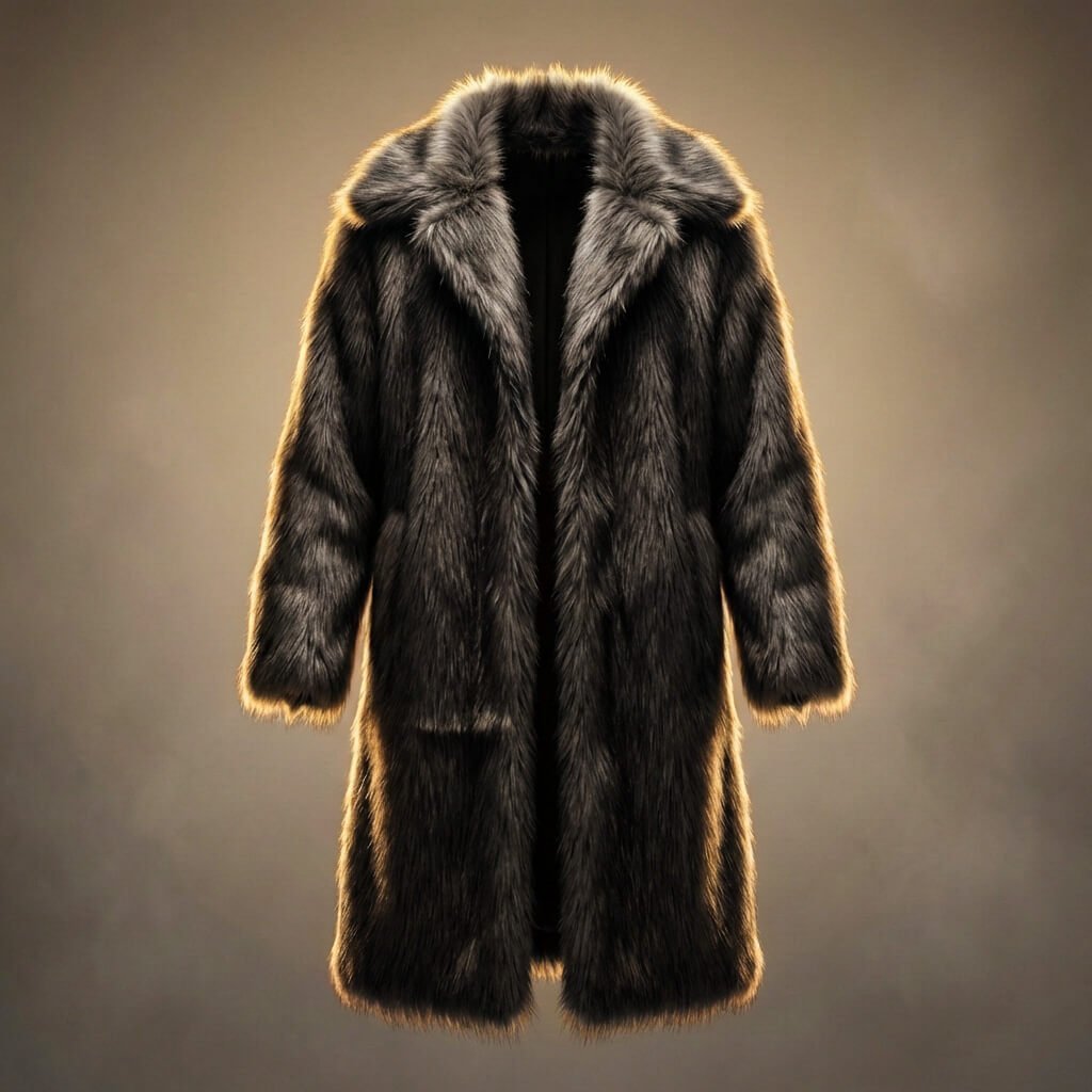 Herren Stilvoller Fellmantel