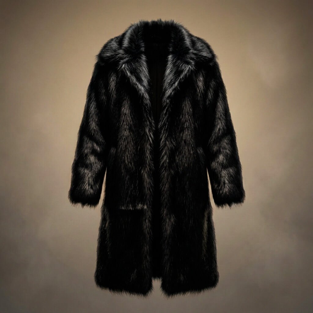 Herren Stilvoller Fellmantel