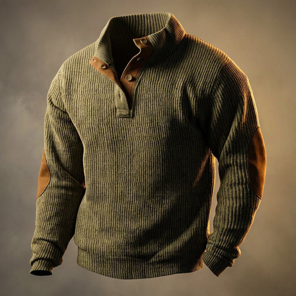 Herren Lässiges Cord-Overshirt