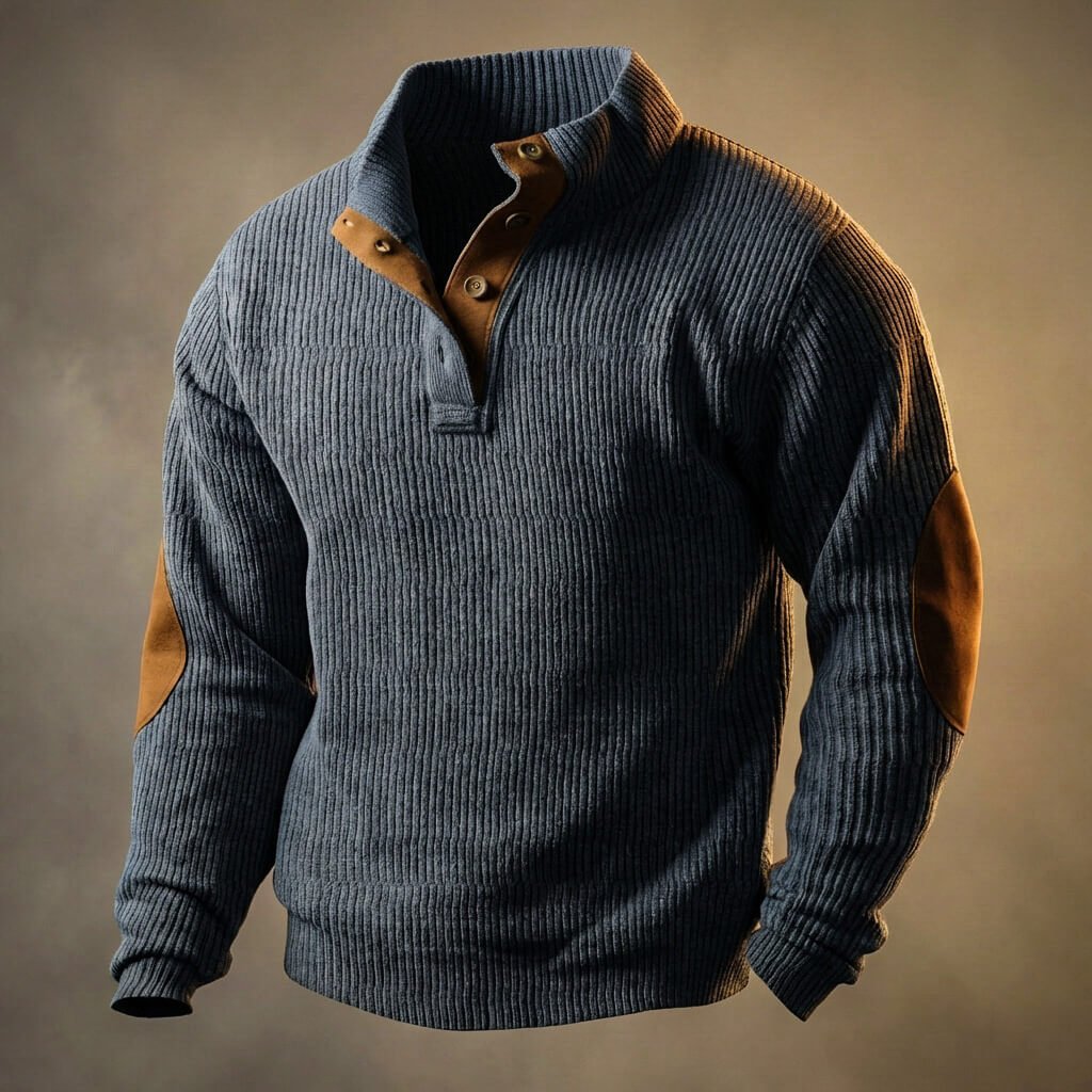 Herren Lässiges Cord-Overshirt
