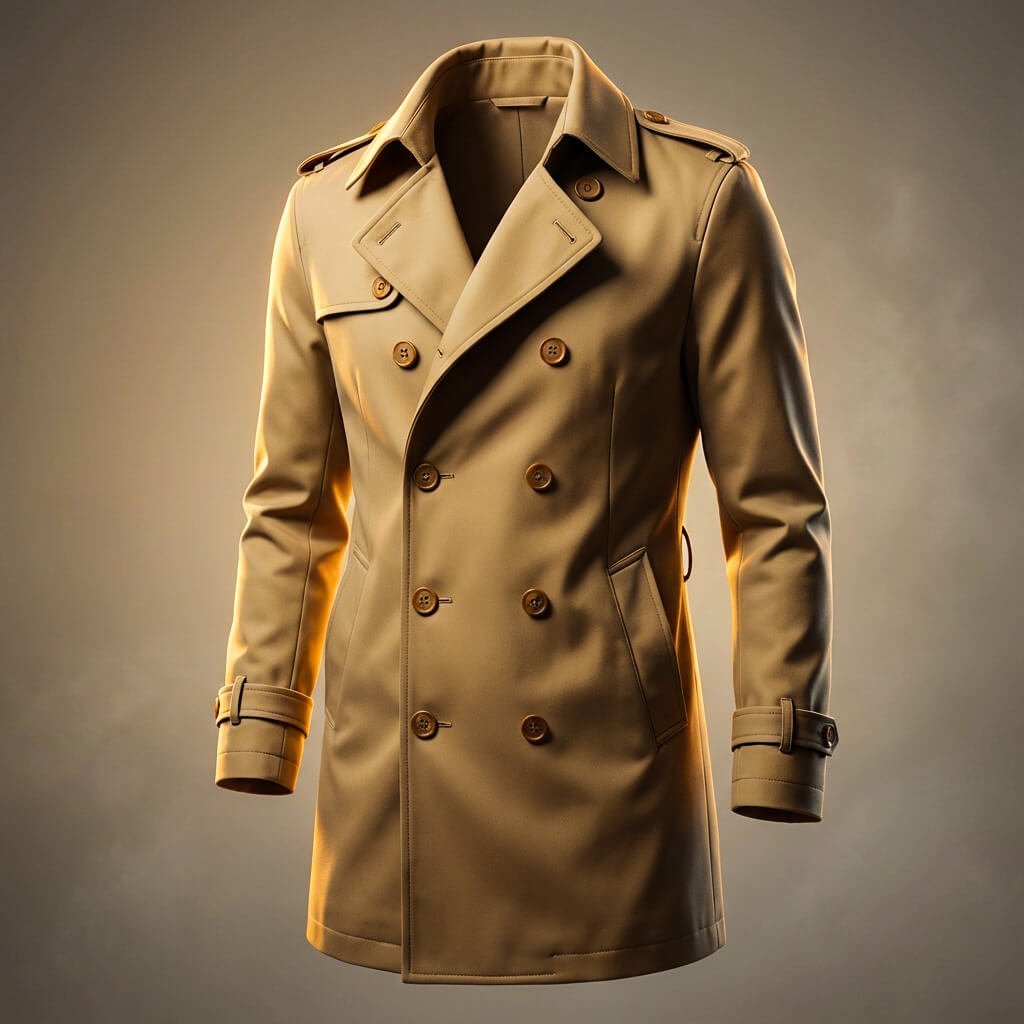 Herren Eleganter Trenchcoat