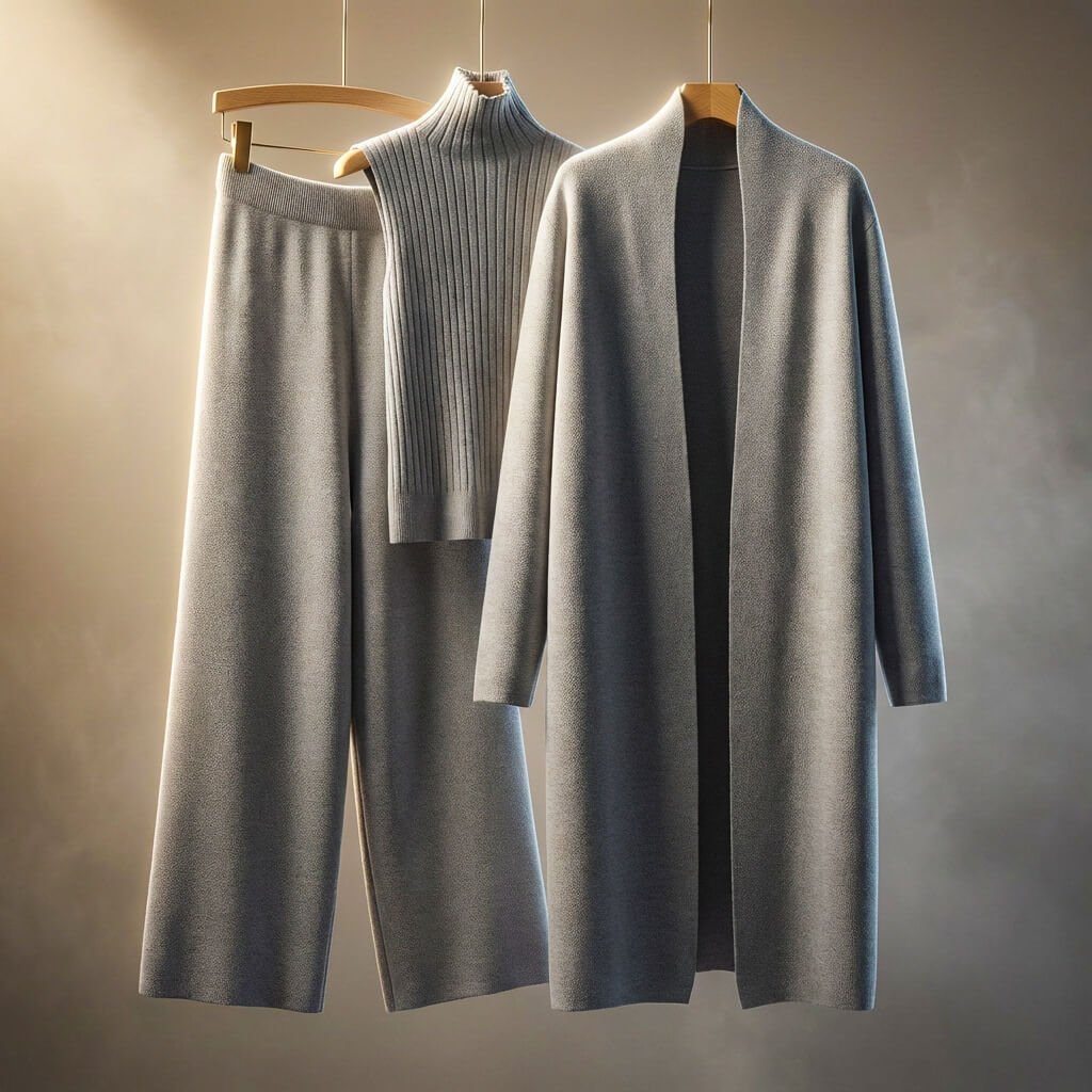 Damen Wollmix Loungewear-Set