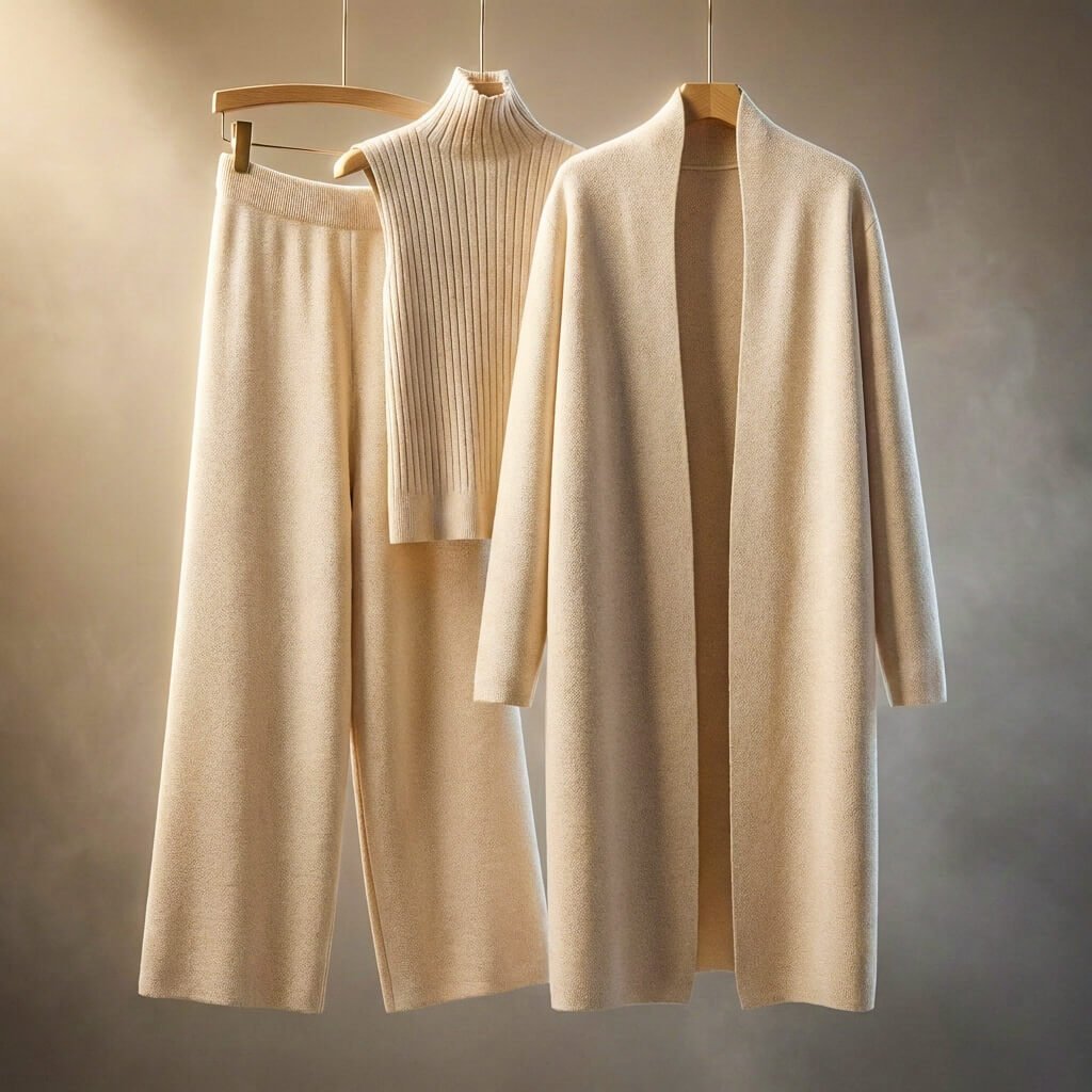 Damen Wollmix Loungewear-Set