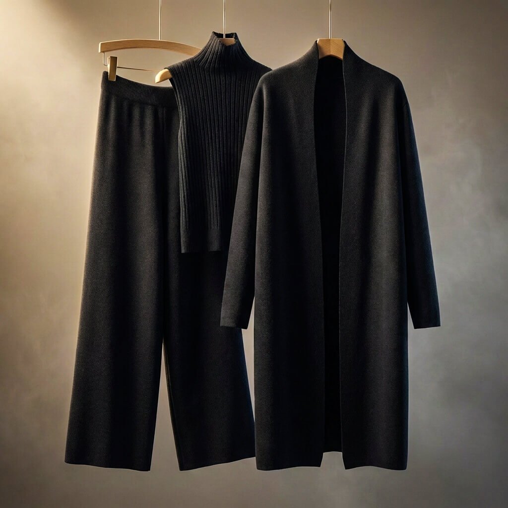 Damen Wollmix Loungewear-Set