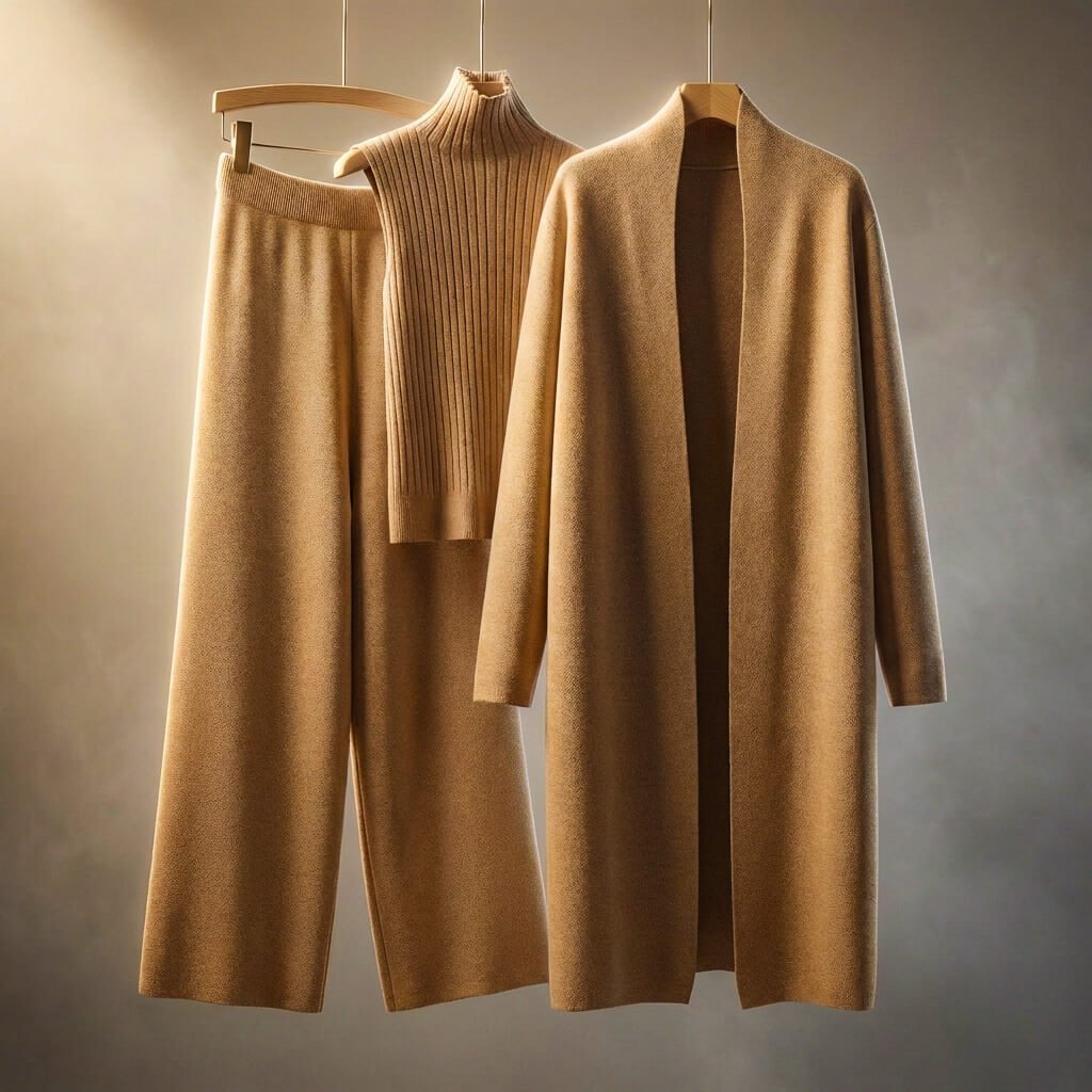 Damen Wollmix Loungewear-Set