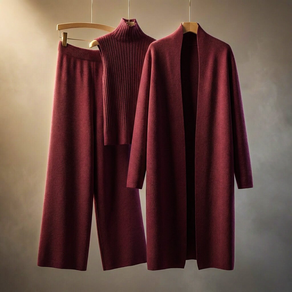 Damen Wollmix Loungewear-Set
