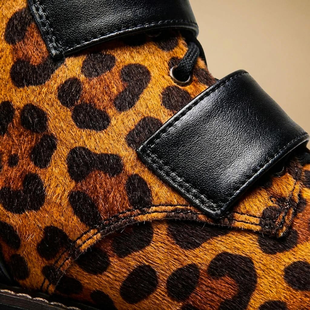 Damen Biker Boots mit Schnallen