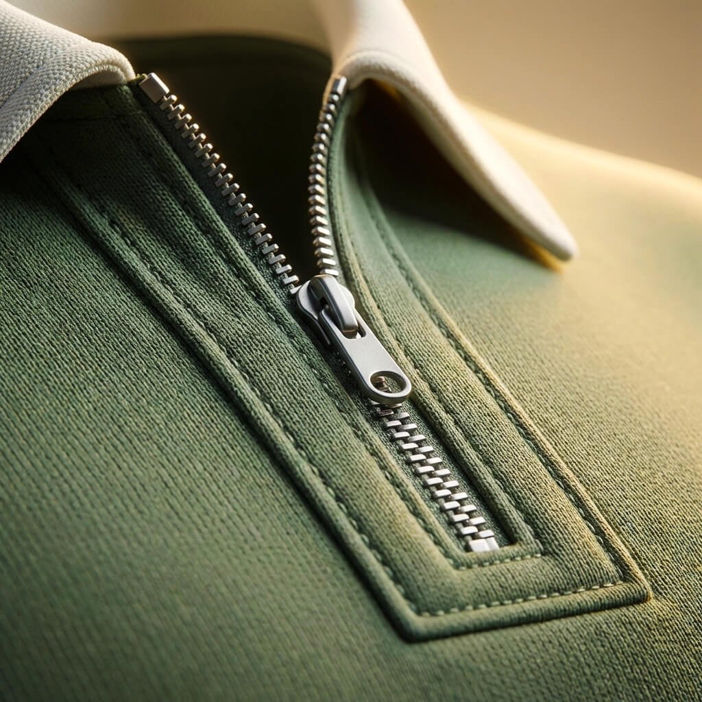 Herren Langarm-Poloshirt mit Kontrastkragen
