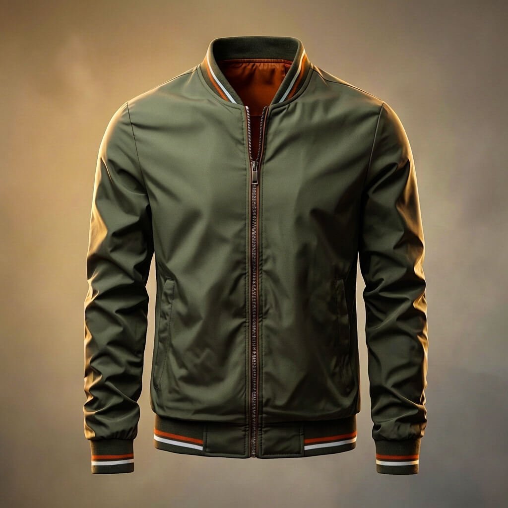 Herren Lässige Bomberjacke