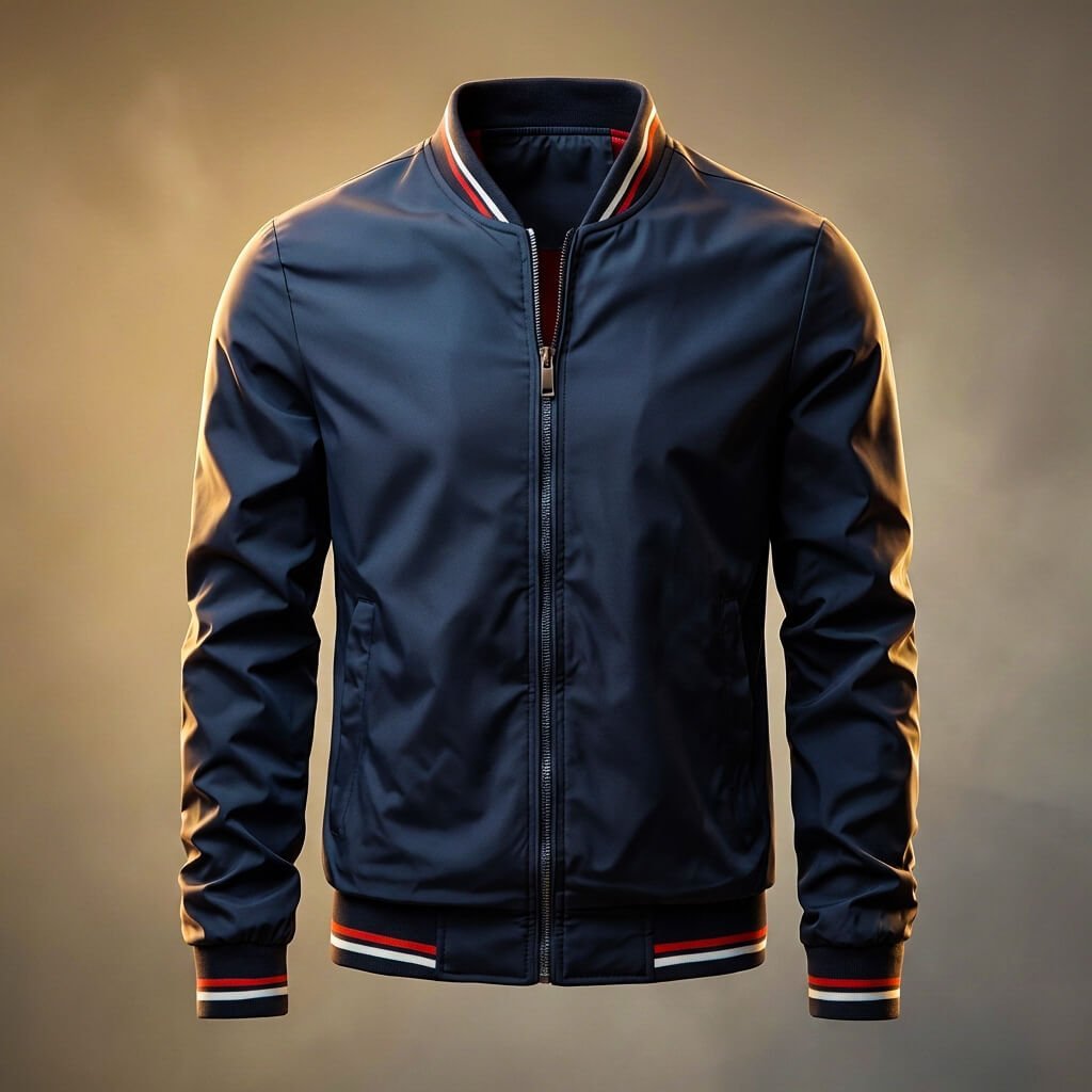 Herren Lässige Bomberjacke