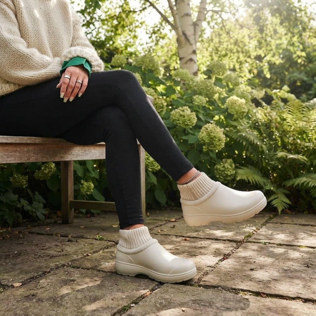 Damen Gemütliche Clogs mit Wollfutter