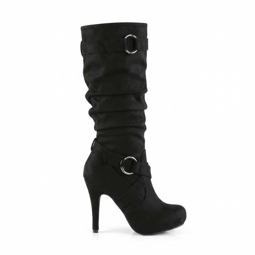 Damen Wildlederstiefel mit Absatz