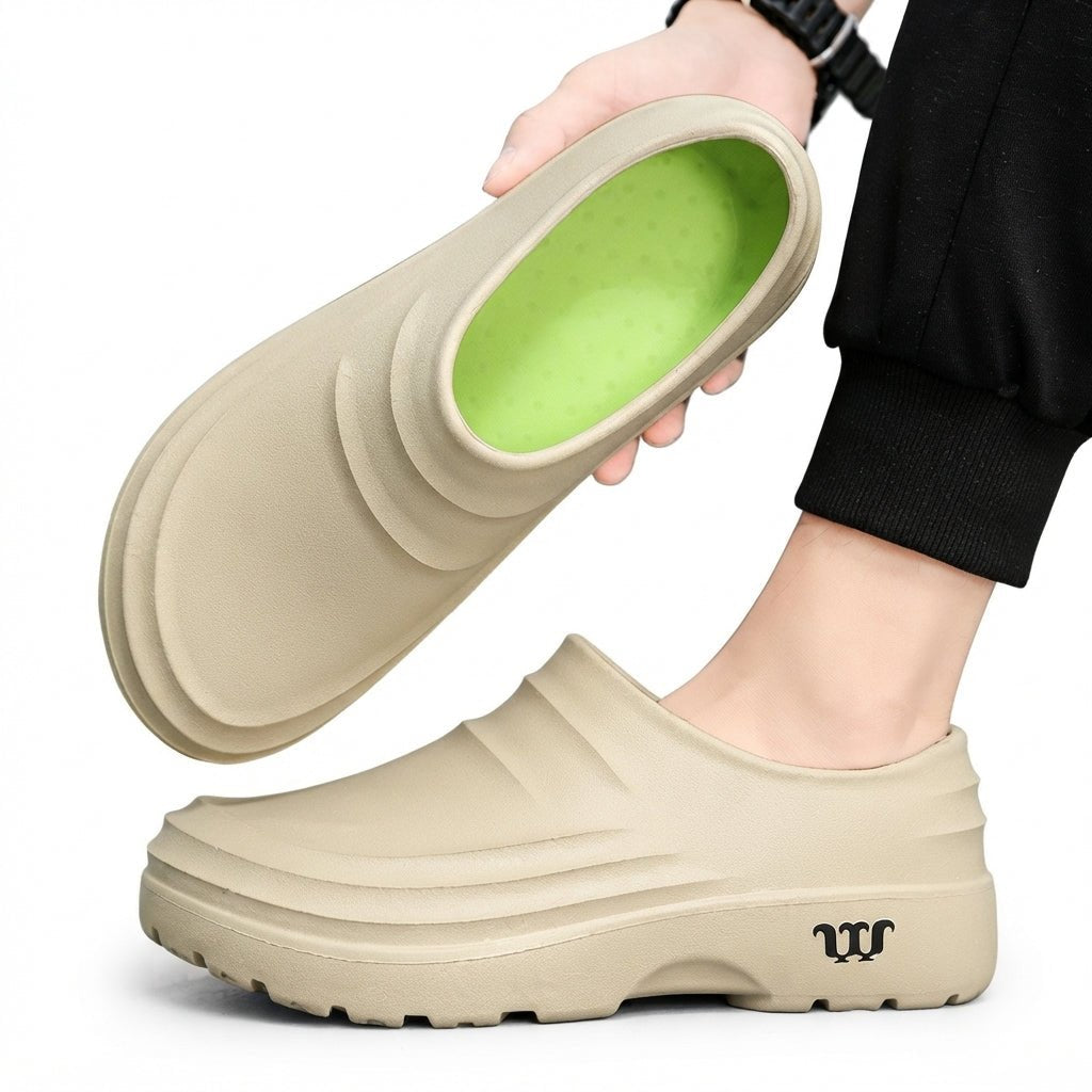 Damen Wasserdichte Plateau-Clogs