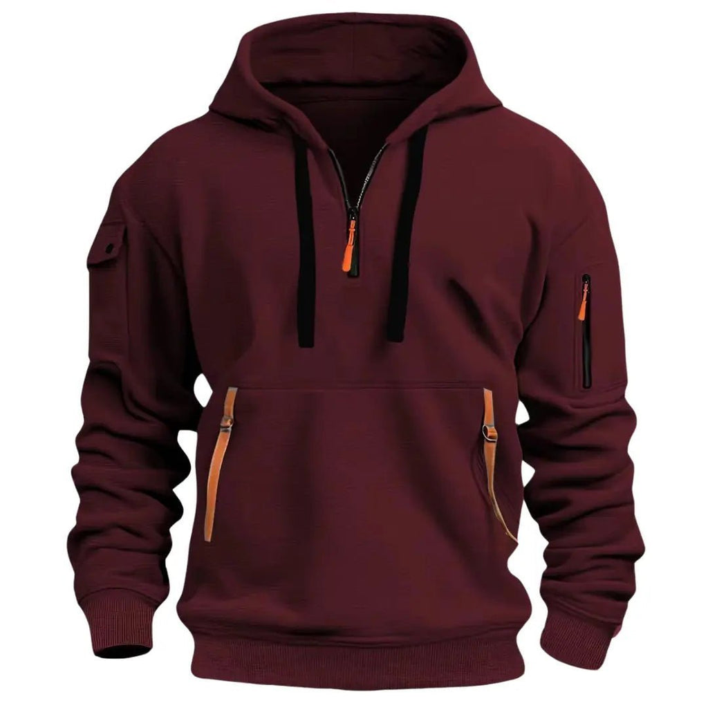Herren Lässiger Zip Hoodie