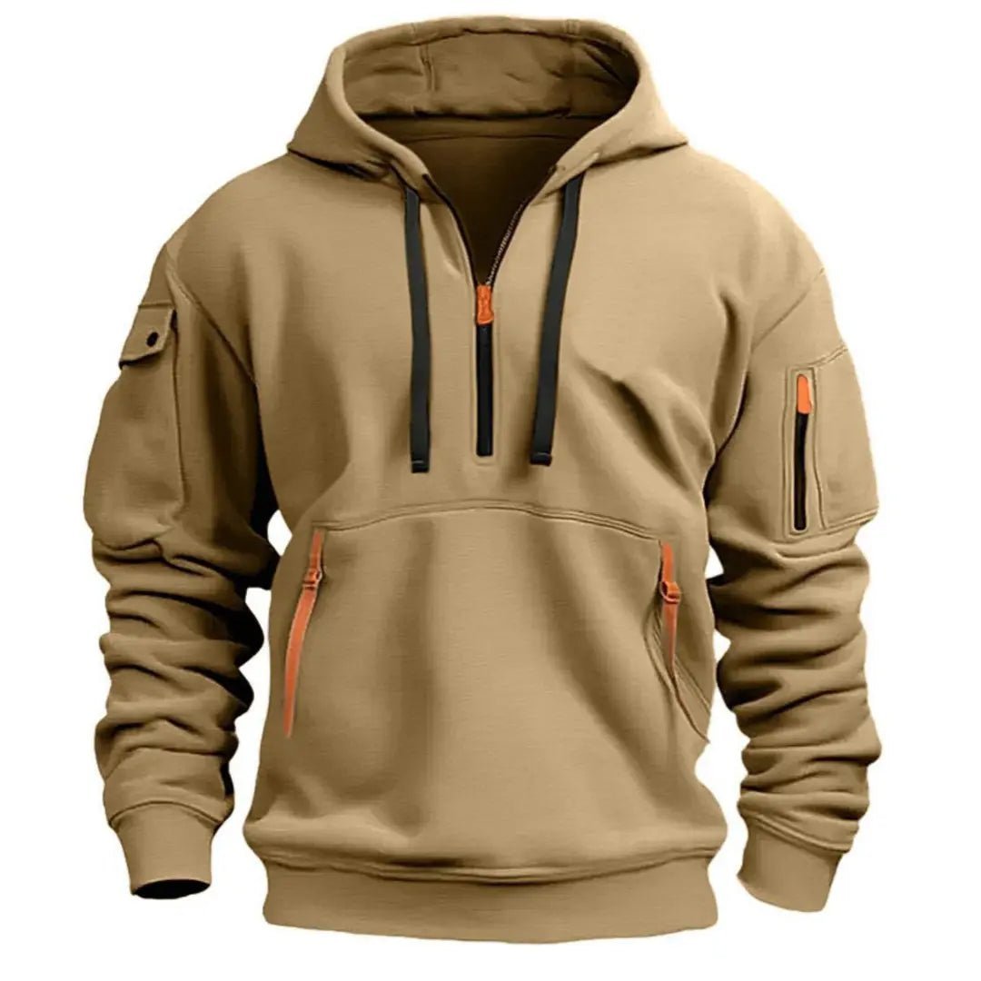Herren Lässiger Zip Hoodie