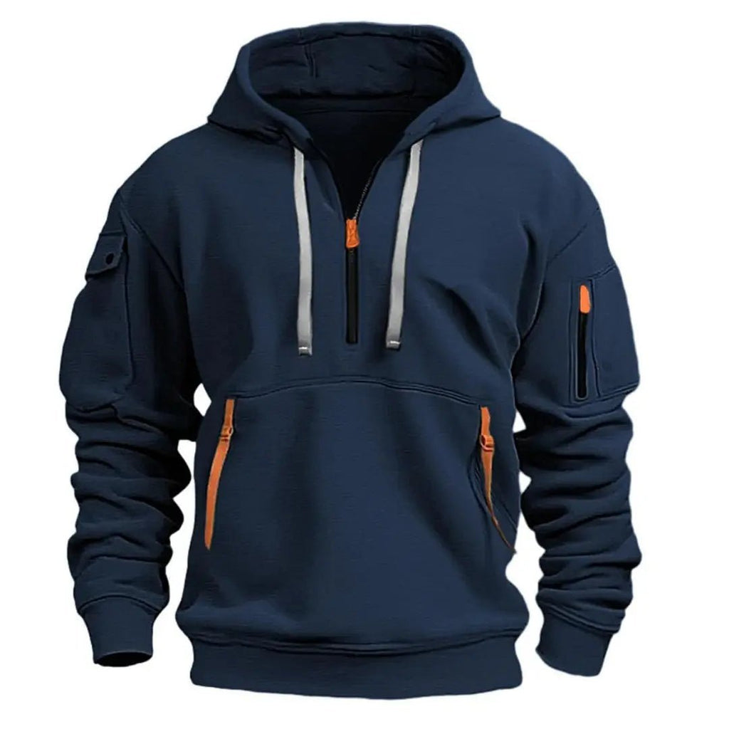 Herren Lässiger Zip Hoodie