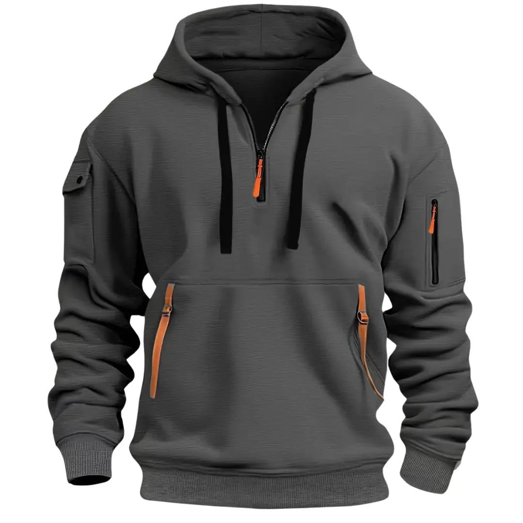 Herren Lässiger Zip Hoodie
