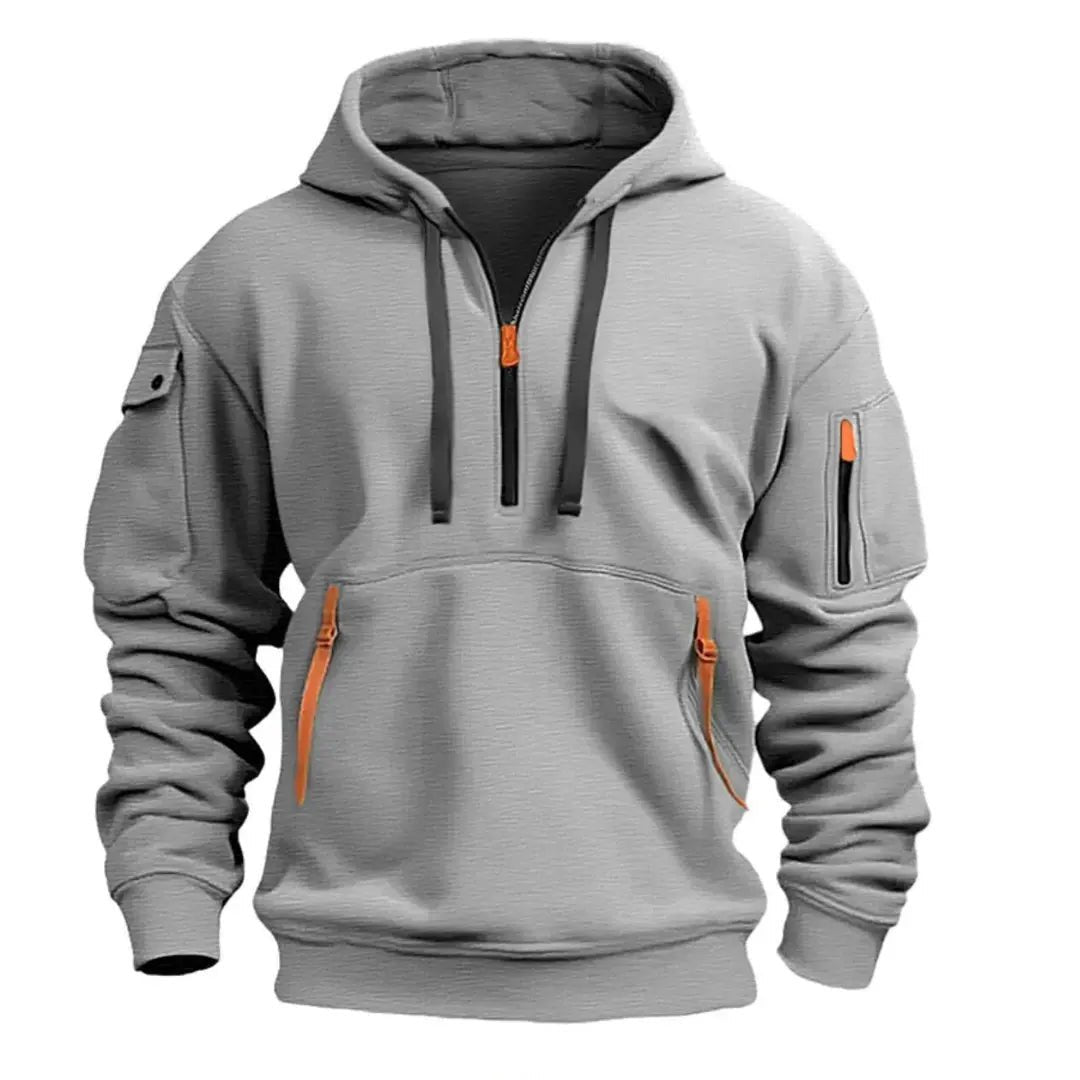 Herren Lässiger Zip Hoodie