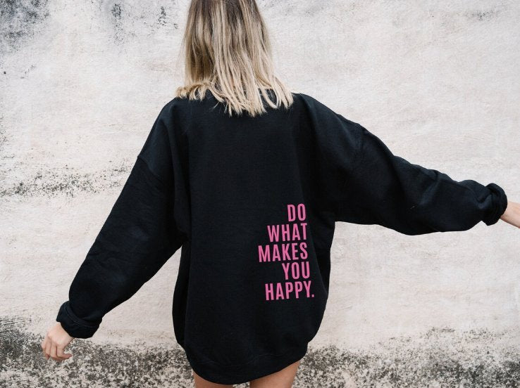 Damen Oversize Hoodie mit Rückenprint